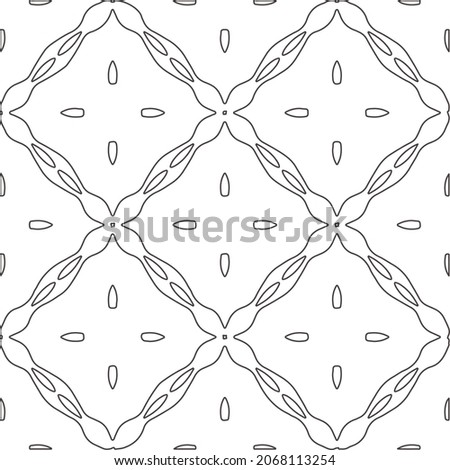 
floral pattern background.Repeating geometric pattern from striped elements.   Black and white pattern.