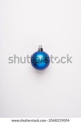 A Christmas ball on white background