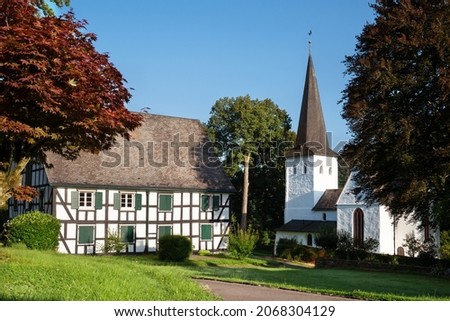 Medieval church of Wiedenest, Bergneustadt, Bergisches Land, Germany Royalty-Free Stock Photo #2068304129