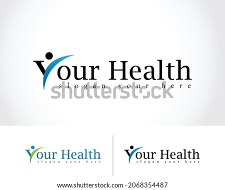 health logo creative people design template letter y