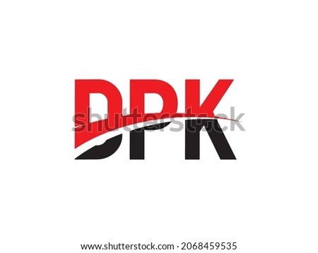 DPK Letter Initial Logo Design Vector Illustration