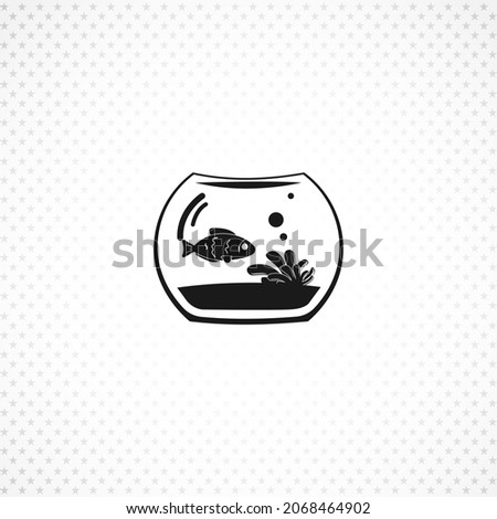 aquarium fish isolated icon on white background.