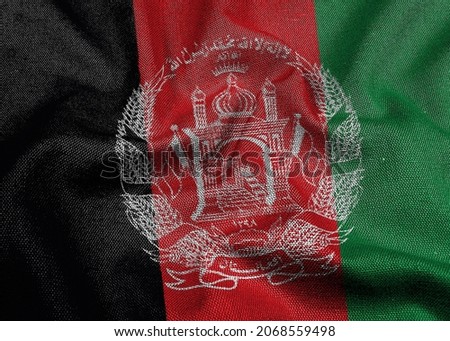 Afghanistan flag made of cotton