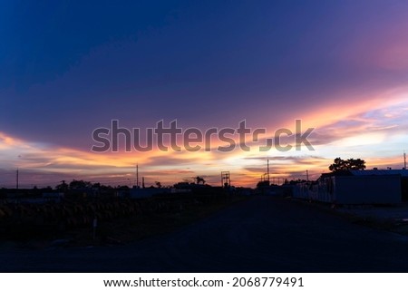 colorful sky in the evening