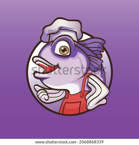 Fish Chef Mascot Logo Design