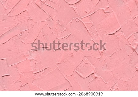 Pink Decorative Stucco Surface. Abstract Background