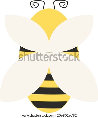 honeybee cute cartoon vector illustration