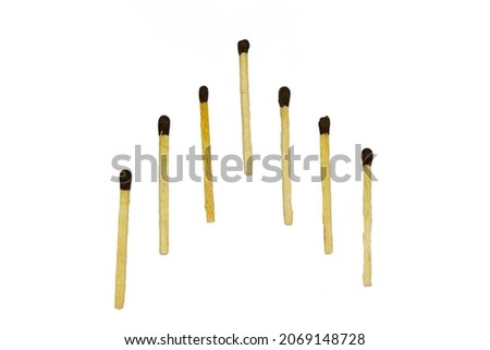 Matches isolated on white background.