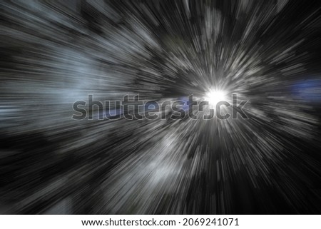 Abstract black and white light explosion as background