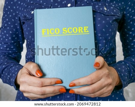  FICO SCORE inscription on the page. 
