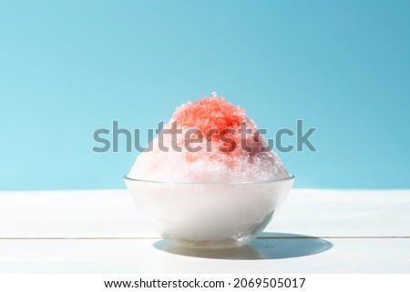 Cold shaved ice. Summer in Japan. Royalty-Free Stock Photo #2069505017