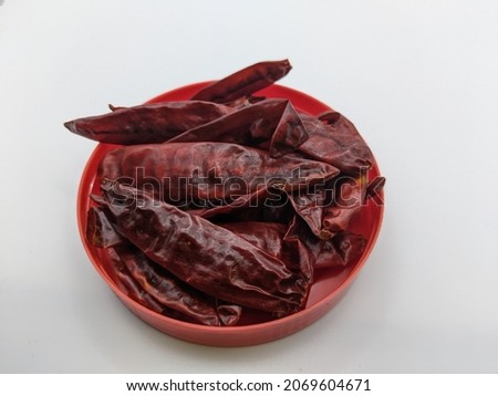 Dried chili in a cup. pic on 5 Nov 2021 at Malaysia