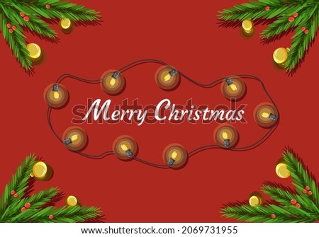 Merry Christmas Concept Vector Illustration