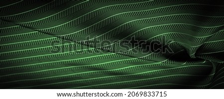 dark green silk fabric with a thin white stripe, textured pattern, composite textile, noble fabric textured drawing, composite textiles,
