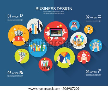 Creative Business and Office Conceptual Vector Design