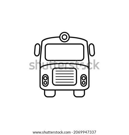 bus icon vector illustration logo template for many purpose. Isolated on white background.