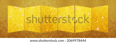 gold paper art back card