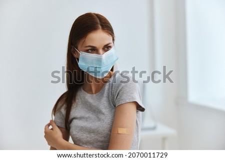 woman wearing medical mask pandemic quarantine virus protection