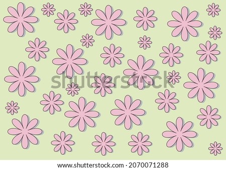 beautiful spring background of pink flowers