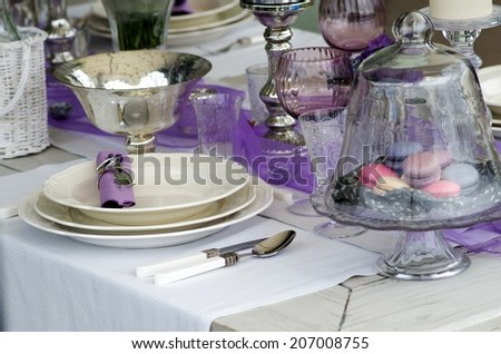 Wedding table Provencal style