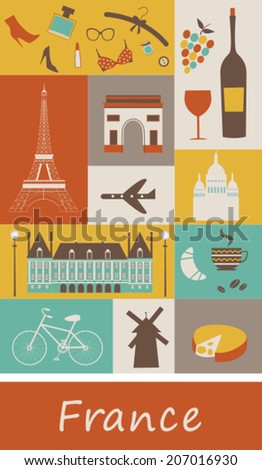 Symbols of France. Vector