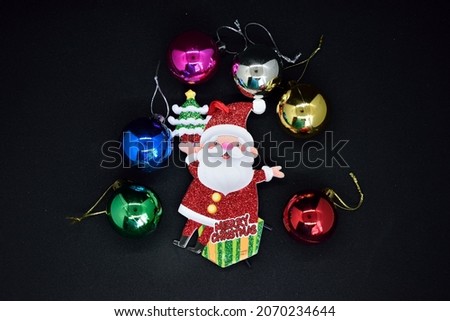 Christmas and new year decorations, close-up as texture for background,