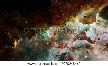 Cosmic cloud nebula - many light-years away from Earth. Elements of this image furnished by NASA