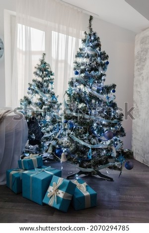 Christmas xmas and New Year holidays decoration on the christmas tree