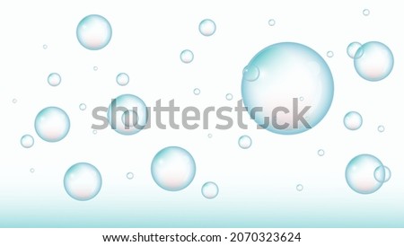 This is blue and water background and buble  Royalty-Free Stock Photo #2070323624