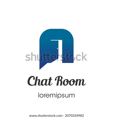 Chat Room logo or symbol template design