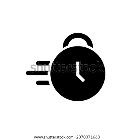 clock icon vector illustration logo template for many purpose. Isolated on white background.