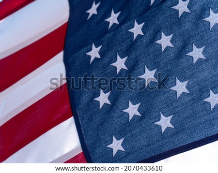 Close Up Picture of the American Flag
