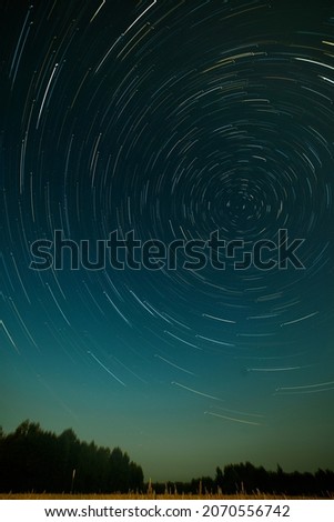 The starry sky at night. Star Trek