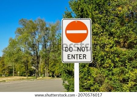 Do not enter sign and symbol