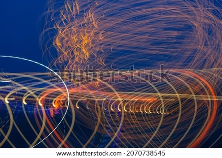 multicolored lines on blue background abstract background