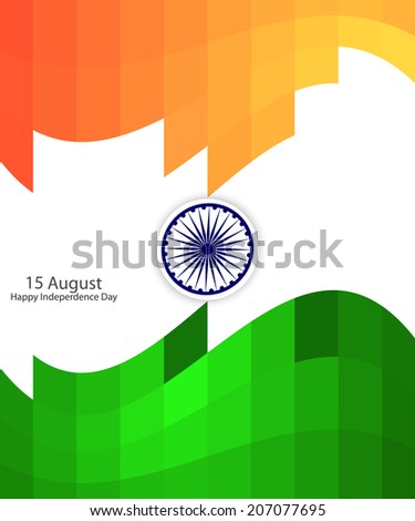 abstract beautiful indian flag