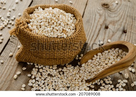 Pearl barley Royalty-Free Stock Photo #207089008