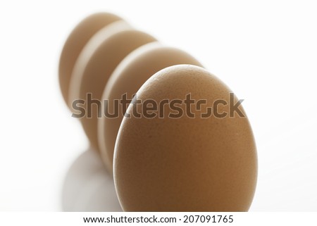 Eggs Lined Up You Upright