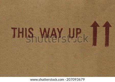 This Way Up Royalty-Free Stock Photo #207093679