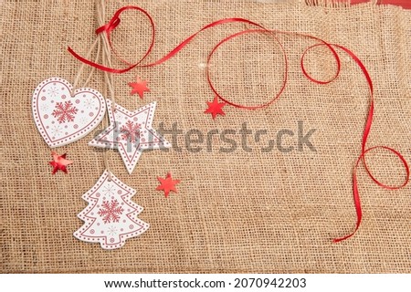 Christmas background with with glare and light spots