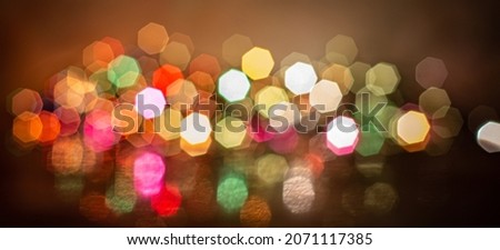 Colorful background with defocused lights. Bokeh background.