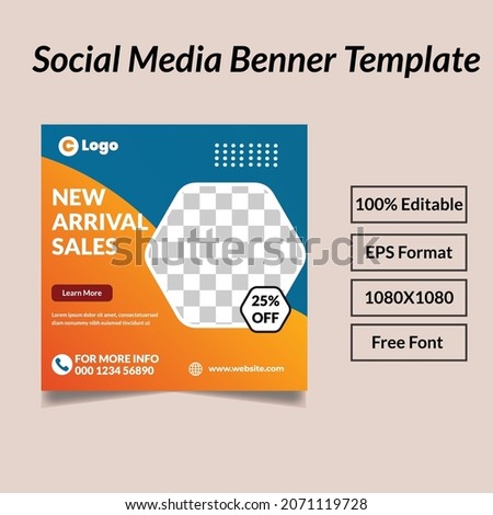 Sales Social Media Post Template, Editable Shopping Social Media Banner Template.digital marketing web banner design.social media post, instagram, facebook and web internet ads. 
