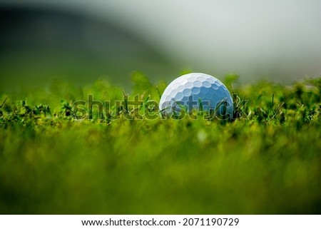 Golf Ball on green grass