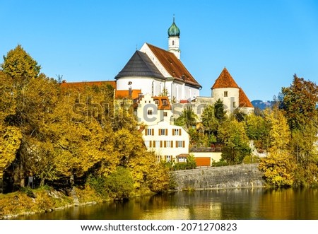 old town of Fuessen in Germany Royalty-Free Stock Photo #2071270823