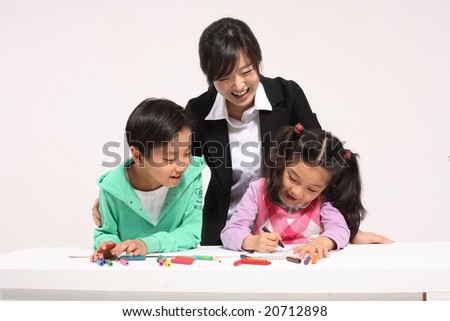Kids and Teacher