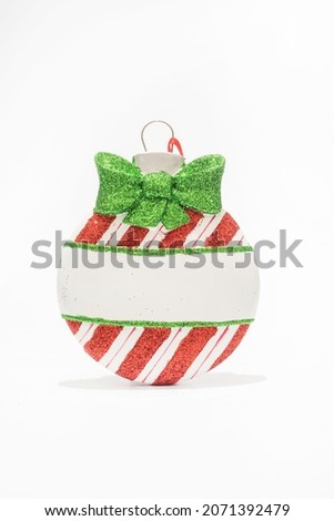 
Special design in the form of Christmas tree decoration. Custom designed christmas gifts on white background. 