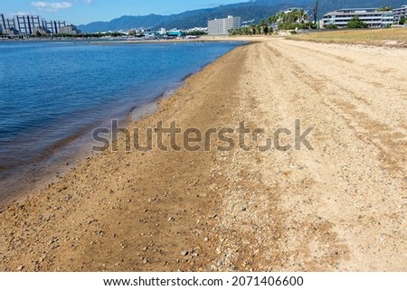 Walk along the sandy beach