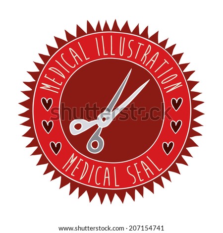 Medical design over white background, vector illustration