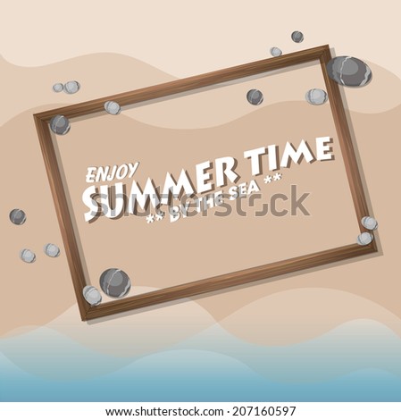 Summer background. Vector illustration. Eps 10.