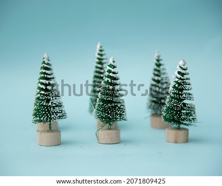 Christmas concept. New Year decorations on a blue background. Not processed